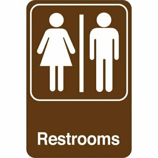 Bsc Preferred Men/Women Restrooms 9 x 6'' Facility Sign SN400